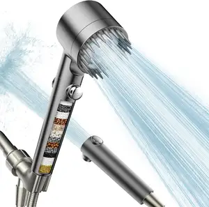3 Modes Eco Water Saver Shower Head With Handheld Bathroom 4 In 1 Multifunctional Massage High Pressure Jet Shower Head Sprayer