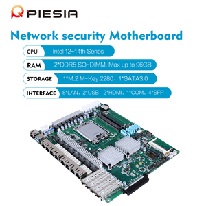เมนบอร์ด OEM 8 พอร์ตแลน 4*10g SFP ไฟร์วอลล์ Pfsense รองรับ LGA 1700 H610 <span class=keywords><strong>H670</strong></span> Q670 2*DDR5 <span class=keywords><strong>Intel</strong></span> เจนเนอเรชั่น 12-14 สำหรับเซิร์ฟเวอร์ - Product Image 1