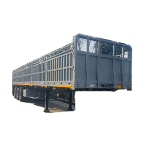 <span class=keywords><strong>Prix</strong></span> d'usine 60t acier pieu clôture Cargo semi-remorques 3 essieux <span class=keywords><strong>remorque</strong></span> <span class=keywords><strong>de</strong></span> Transport avec 12r22.5 paroi latérale semi-<span class=keywords><strong>remorque</strong></span> Cargo Truck - Product Image 1