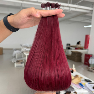 Nano <b>Ring</b> Hair Extensions Russian Cuticle Aligned One Donor Pre Bonded Keratin Italy Glue Human Hair Extension Supplier - Product Image 4