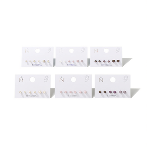 Orecchini a perno Ministry con cristalli da 3mm, 4mm, 5mm, strass rotondi colorati, set regalo di gioielli minimalisti da donna - Product Image 2