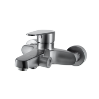 Robinet de douche en acier inoxydable 304, mitigeur chaud/froid, double ouverture, pommeau de douche chaud/froid (3-en-1)