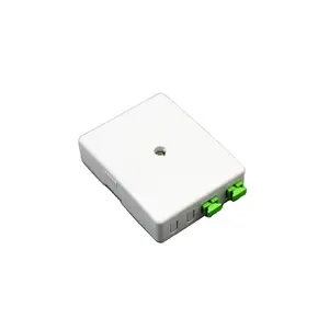 FIBERVISION Easy To Use Fiber Optic Faceplate 2 Ports Fiber Optic Desktop Box For FTTH Network