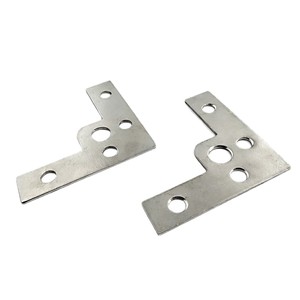 Support d'angle en forme de L en acier inoxydable, 40x20x10mm, pièce de fixation à cinq trous à angle droit pour l'assemblage de cadre - Product Image 4
