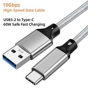 Câble de données USB 3.2 Type-C, charge rapide 3A, transmission haute vitesse 10G, 1m, fabriqué en nylon durable - Product Image 1