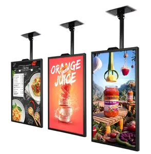 餐厅新型高亮度商务广告cms窗口数字标牌软件
