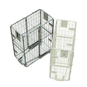 Mobile Sorting <b>Trolley</b> for Euro Storage Crates 4 Tier Metal Picking Cart with Wheels for Warehouse and Supermarket - Product Image 6