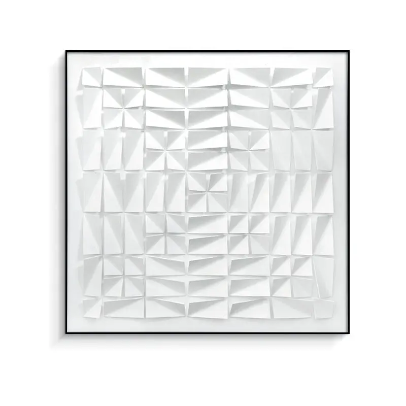 Vendita calda con cornice in metallo bianco ragnatela acrilico 3D Wall Art