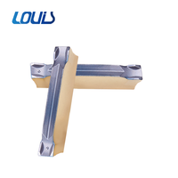 Lame de coupe à rainurer CNC DGR3102C 6D outil de coupe de face d'extrémité revêtu de PVD avec support OEM outil de coupe de tour à tête de rainurage de grain