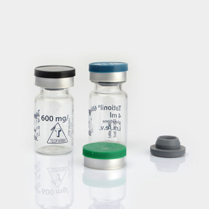 Tùy chỉnh không có chất lỏng dược phẩm rõ ràng 2ml 5ml 7ml <span class=keywords><strong>10ml</strong></span> lọ thủy tinh đóng gói vô trùng cho mực với cao su Stopper cap - Product Image 1