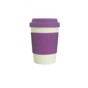Gobelet en bambou et plastique personnalisé de 15 oz avec logo, pour café chaud, tasse de voyage réutilisable, compatible lave-vaisselle, avec couvercle en silicone - Product Image 3