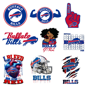 Vinilo Termotransferible Plastisol Personalizado <span class=keywords><strong>de</strong></span> los Buffalo Bills, Impresión DTF, Adhesivo para Camisetas, Impresión Termotransferible Duradera - Product Image 5
