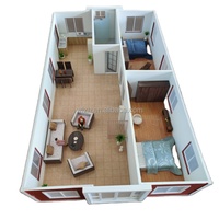 Grand-mère Appartement 20Ft 40Ft Luxe Moderne Préfabriqué Villa Isolé Portable Extensible Conteneur Maison 2 3 4 Chambre Mobile Petite Maison