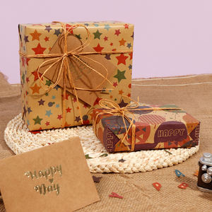 Nouveau design de papier d'emballage cadeau kraft pour enfants, impression d'anniversaire, rouleau de papier kraft 43*300 cm - Product Image 4