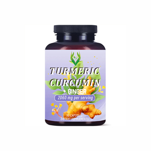 Prix de gros : Capsules de curcuma et de curcumine pour améliorer la souplesse, stimuler l'immunité, renforcer les os, contient de la poudre de gingembre - Product Image 1