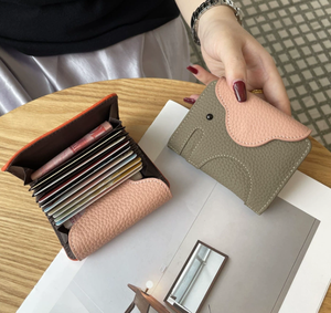 Nouveau Porte-cartes élégant en cuir véritable Togo pour femme 2026, avec porte-permis de conduire et multiples fentes pour cartes - Product Image 5