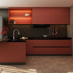 Gabinetes de <span class=keywords><strong>cocina</strong></span> de color rojo vino, encimeras de cuarzo de <span class=keywords><strong>cocina</strong></span> vintage, muebles, juegos de gabinetes de almacenamiento de <span class=keywords><strong>cocina</strong></span> portátiles de China - Product Image 1