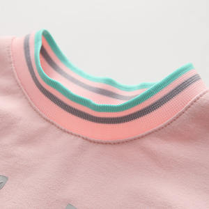 Fournisseur de t-shirts unis en Malaisie, vêtements pour enfants roses et bleus, leggings churidar ajustés, ensembles de vêtements pour enfants - Product Image 2