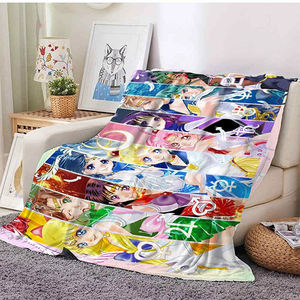 High Quality Small MOQ Custom Print 3D Cute Cartoon Mouse Anime Fleece Flannel <b>Plush</b> Blanket Queen Size 150x200cm 60*80 Inches - Product Image 4