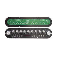 Module amplificateur audio stéréo haute puissance pour karaoké avec panneau de contrôle de tonalité EQ, HDMI, USB, optique, AUX, MIC, 110V-220V