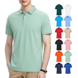 Hot Selling 100% Polyester Fiber Custom Logo Plus Size Breathable Quick-dry Mens Polo Shirts Short Sleeve DTG Men's Polo Shirt