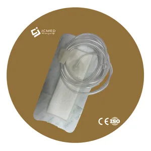 Vacuum sealing drainage dressing set silicone one piece NPWT dressing with VAC machine