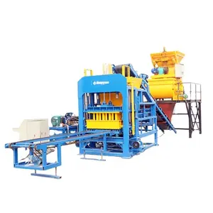 Máquina para fabricar bloques de hormigón, línea automática de moldeo de maquinaria de fabricación de ladrillos de cemento para pequeñas empresas