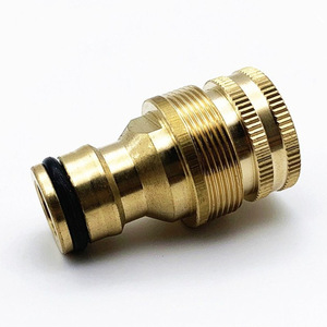 ข้อต่อก๊อกน้ำทองเหลือง F22 M24 แบบเกลียว สำหรับอ่างล้างหน้า ติดตั้งง่าย - Product Image 1
