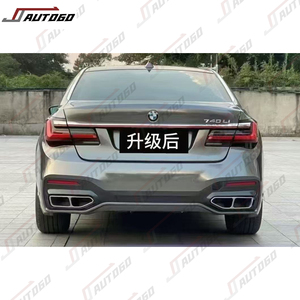Kit carrosserie pour <span class=keywords><strong>BMW</strong></span> Série 7 F02 2008-2015 – Amélioration vers G12 LCI MT : Pare-chocs avant et arrière, calandre, phares, feux arrière, capot, ailes, diffuseur, échappement - Product Image 5