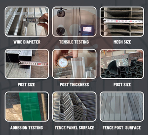 Khu dân cư garill kim loại ưa thích trồng hệ thống sử dụng thép tấm màu xanh lá cây Net 3D hàng rào - Product Image 5