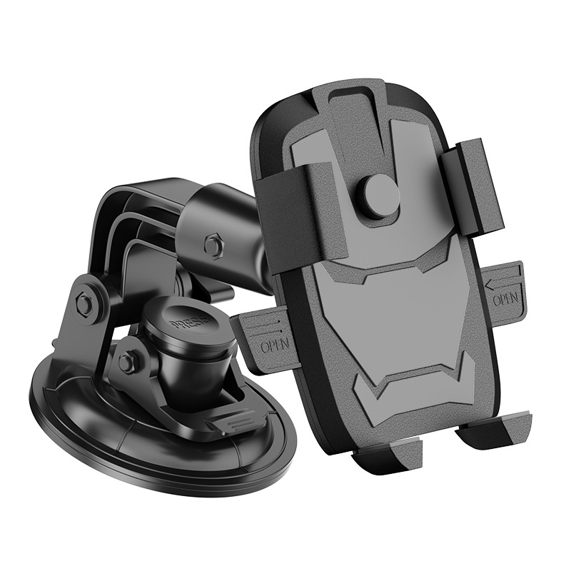 [Black] Excavator Dedicated Phone Holder - Large Suction Cup