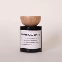 2022 nouveau Design Ins Style plusieurs couleurs Stock cylindre bouchon en bois en verre 150ml 200ml bouteille de diffuseur de roseau vide