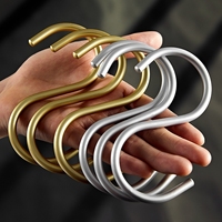Crochets en aluminium en forme de S pour accrocher