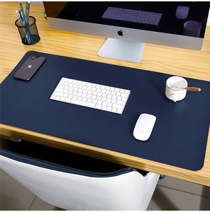 Alfombrilla de corcho de doble cara para ratón, alfombrilla de escritorio antiarañazos de cuero PU <span class=keywords><strong>enrollable</strong></span> para Gaming, <span class=keywords><strong>teclado</strong></span> para casa y oficina, color rosa - Product Image 2