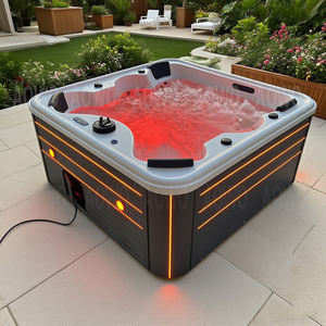 Tocadores de baño para 6 personas, bañera de <span class=keywords><strong>Spa</strong></span> para exteriores, caravana, furgoneta, caravana, tubo caliente Yacuzi para iluminación de Ambiente de Panel exterior - Product Image 5