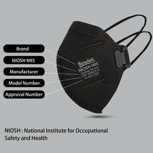 Masque anti-poussière jetable approuvé par le NIOSH et le <span class=keywords><strong>CDC</strong></span>, pliable, en tissu non tissé, avec pince-nez réglable, 4 couches de protection contre la poussière, modèle 8225 - Product Image 2