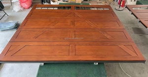 Porte de <span class=keywords><strong>Garage</strong></span> à deux sections américaines modernes, 16x8, en <span class=keywords><strong>bois</strong></span> massif, isolée, 9x8, porte de <span class=keywords><strong>Garage</strong></span> à rabat - Product Image 6