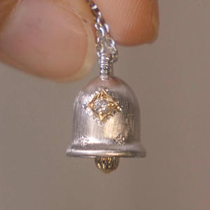 Autumn Winter Layering S925 Pure Silver Star Shaped Necklace <b>Brushed</b> <b>Round</b> Ball with High-End Platinum Finish - Product Image 2