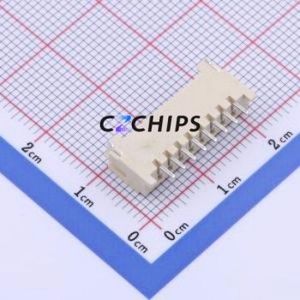 WAFER-HY2.0-8PWB Wire-to-Board Pin Header SMD,P=2mm,Horizontal Mount Connector 1x8P 2mm Horizontal Mount HY - Product Image 2