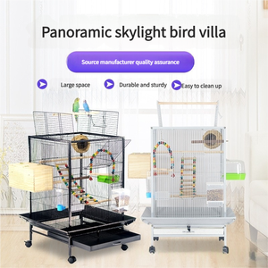 Fabrika Çıkışı Lüks Çok Fonksiyonlu Çevre Dostu Klasik Kuş Villaları Papağan Kafesleri Düğmeli Metal Evcil Hayvan Barınakları Muhabbet Kuşları İç<span class=keywords><strong>in</strong></span> - Product Image 2