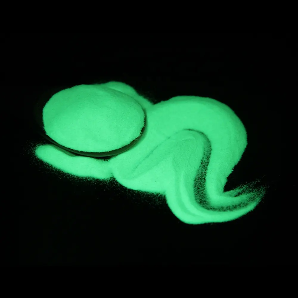 1kg campione JPG-494 polvere di pigmento verde bagliore di alta qualità luminescente al buio