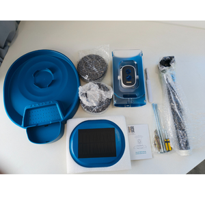 MagicDots Caméra <span class=keywords><strong>de</strong></span> bain d'oiseaux solaire écologique avec recherche visuelle IA, mangeoire à reconnaissance intelligente, 10 000 oiseaux, 2K HD <span class=keywords><strong>en</strong></span> <span class=keywords><strong>temps</strong></span> réel - Product Image 4