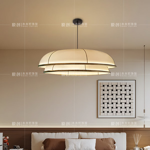 French Retro Style Pendant Lamp Round LED E27 Switch Control For <b>Dining</b> Bedroom <b>Lighting</b> 2025 New Design - Product Image 5