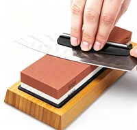 Dubbelzijdige multi-grit slijpsteen voor nat gebruik voorkomt oververhitting van messen voor keukenmessen.