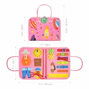 Si sentiva occupato a bordo per 1 <span class=keywords><strong>anno</strong></span> superiore superiore sentito aderenza <span class=keywords><strong>Montessori</strong></span> occupato a bordo per i più piccoli 3-5 autismo giocattoli sensoriali - Product Image 2