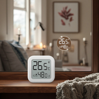 Mini termómetro inalámbrico Bluetooth de alta precisión para interiores y medidor de humedad Pantalla LCD HD Dispositivo de plástico pequeño para uso doméstico