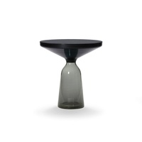 GEDO Vente en gros Table d'appoint légère et luxueuse en verre Cloche d'intérieur Salon Table basse transparente Meubles de maison