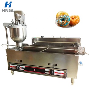 Machine à donuts double rangée indépendante, automatique, <span class=keywords><strong>gaz</strong></span>/électrique, friteuse en acier inoxydable 304, 29L d'huile, 7L de bac de collecte, 110V 220V - Product Image 5