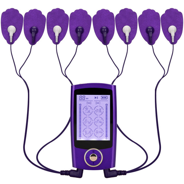 NEW Pulse Massager Back and Body Massager Tens Unit Dual Channel Output Electric EMS Nerve Muscle Stimulator