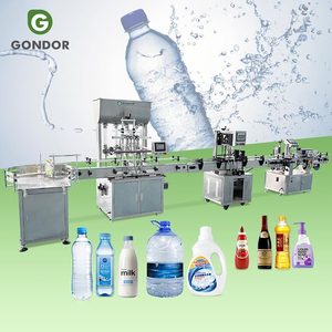 Línea de Máquinas Automáticas para Llenado y Tapado de Botellas de Agua, Aceite y Líquidos Corrosivos para Vidrio de Motor - Product Image 1